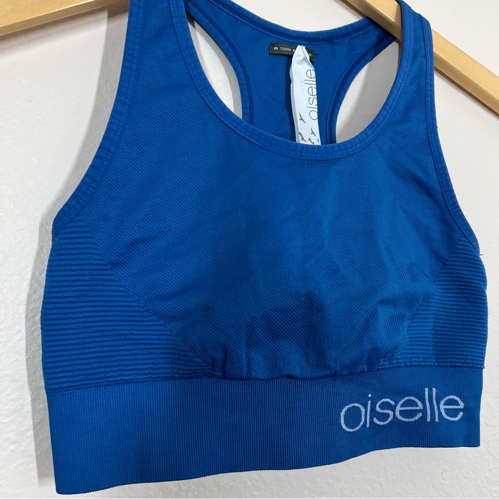 Oiselle Blue Sports Bra - Picture 5 of 12